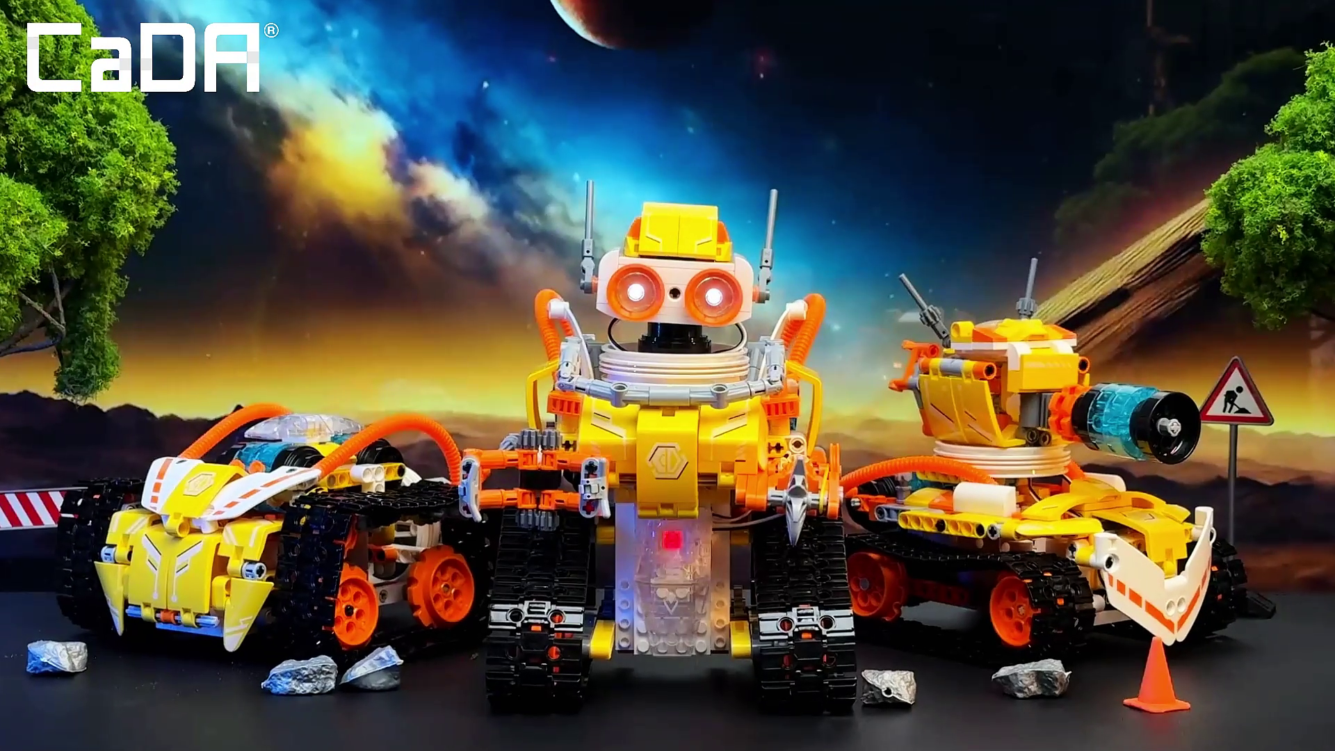 ジャンク:robot  mod.Ⅲ CaDA W-BOT Remote Control Code Robot - 455 Piece Brick Model Kit
